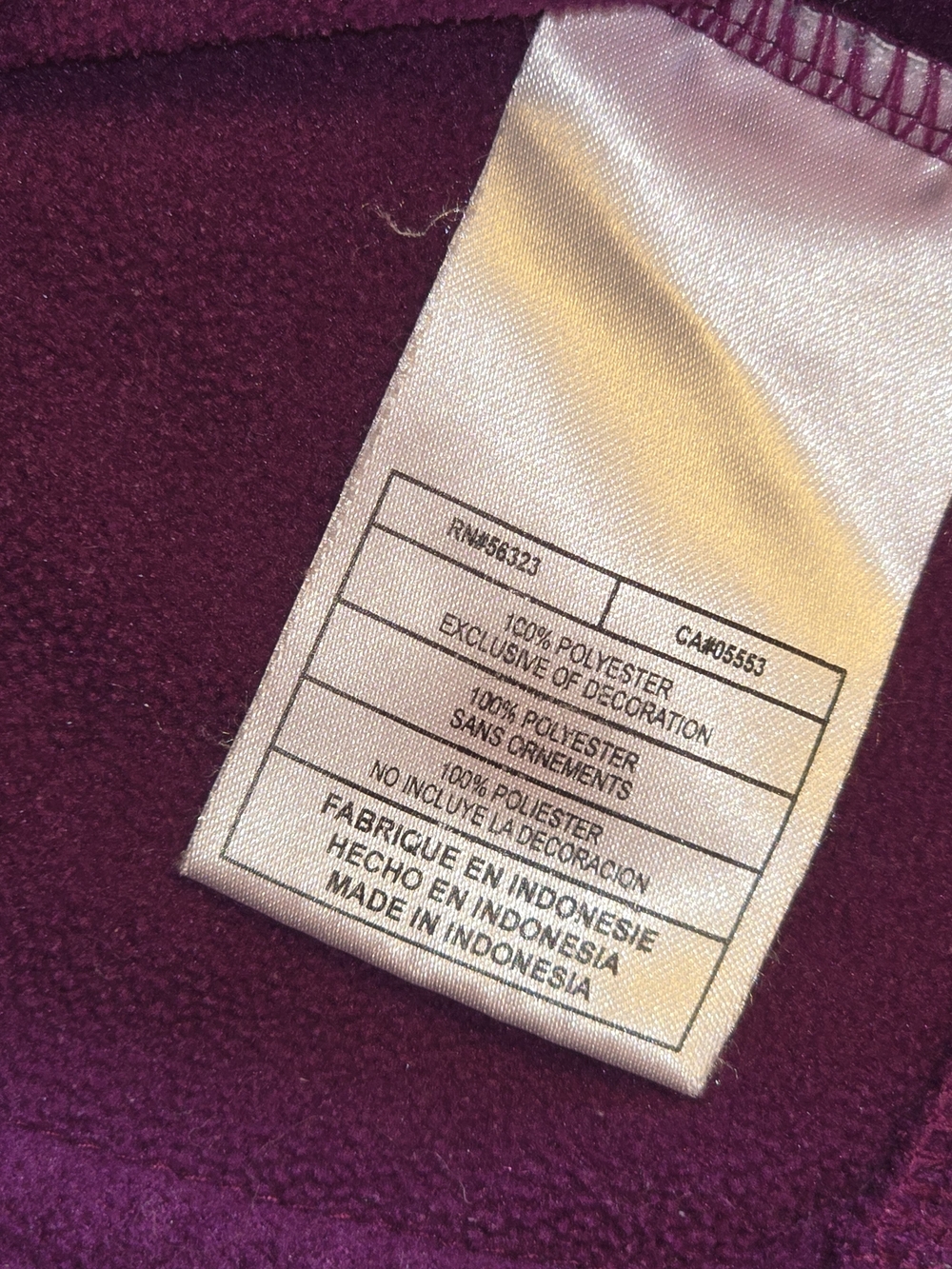 Nike Womens Therma-Fit Purple Quarter-Zip Fleece Pullover XS - Picture 6 of 13